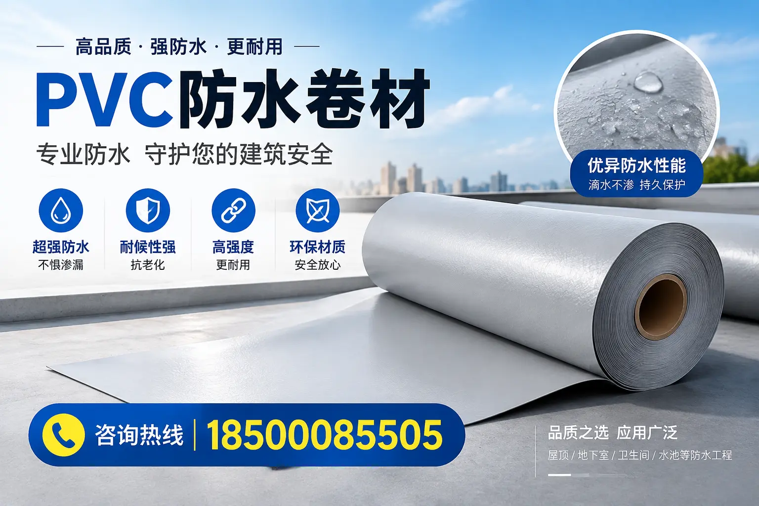 白山地区pvc防水卷材的市场现状与发展趋势